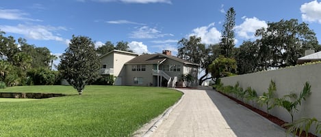 View of the River Hideaway and available private parking