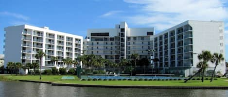 Back view from water of Gulf Shores Surf and Racquet Club