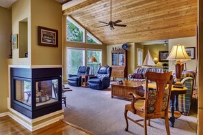 Living Room with Gas Fireplace