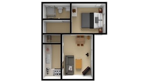 Layout/ floor plan. Floor plan of Apartment 4,