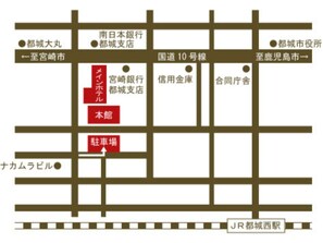 Parking lot accommodates 150 cars (500 yen/day for 1 car)