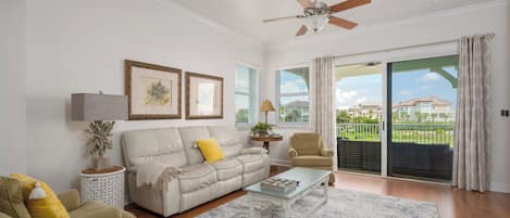 Welcome to this 3rd Floor Cinnamon Beach Condo with Golf and Ocean Views!