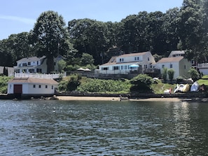 House from water view 