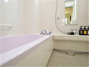 The double room has separate bathroom and toilet.