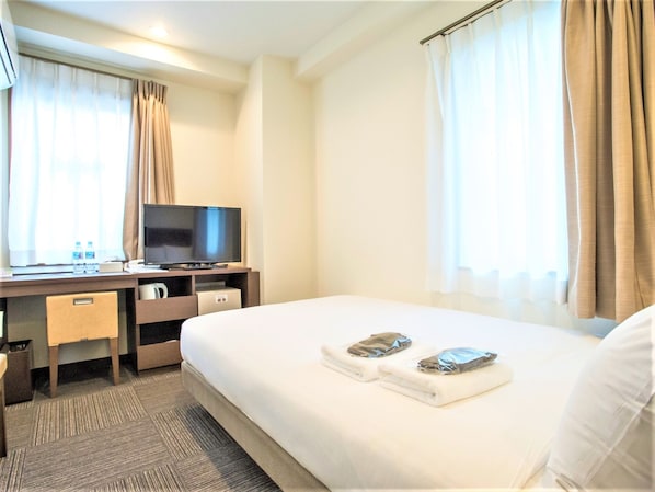 Economy double room (semi-double) Size 9㎡-10㎡ ・All rooms Simmons beds ♪ All rooms are equipped with washlet ♪