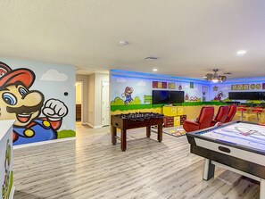 Super Mario Themed Game Room