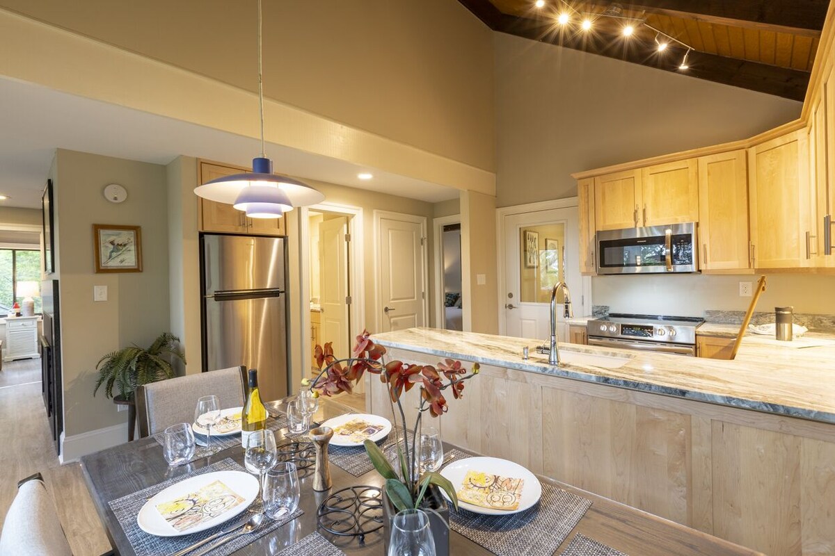 Custom Builder just completely remodeled this Mountain Chalet! …with Hot Tub!