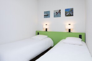 Drift to sleep in a comfortable bed after a wonderful day outside.