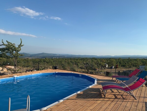 Vue panoramique piscine