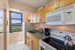Indoors, Kitchen, Microwave, Oven, Refrigerator