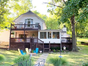 Our Lake Front Home is just a few small steps to the lake. 