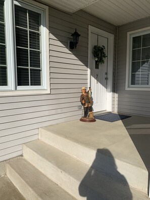 Front Door entrance-covered porch