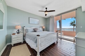 Primary bedroom with a view