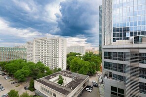 View from the apartment of the surrounding area. 