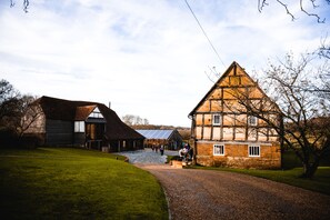 our farmyard with Weaver's Cottages on the right (Scott Kendall Photography)