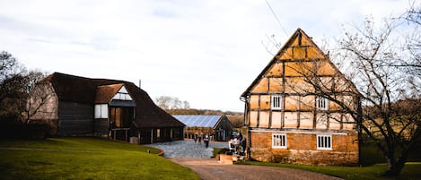 our farmyard with Weaver's Cottages on the right (Scott Kendall Photography)