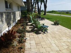 Front patio looking north.
