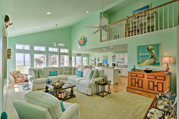 Galveston Vacation Rental | 3BR | 2BA | Stairs Required | 1,851 Sq Ft
