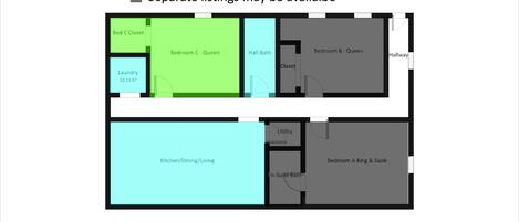 Charming Queen Room Floor Plan