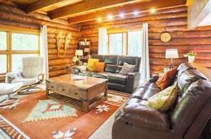 Living room log cabin