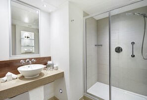 Get ready for your day in the lovely bathroom - Please note some of our units may be available with a tub or a shower
