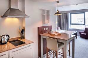 Settle into the dining area and enjoy a nice meal.