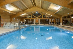 Fancy a swim? Take a dip in the shared indoor pool.