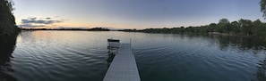 Panoramic view out over dock area