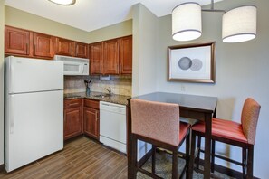 Make a quick snack in the kitchenette.