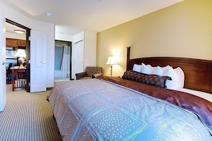 Drift to sleep in a comfortable bed after a wonderful day outside.