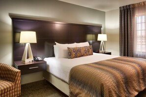 Drift to sleep in the comfortable King bed.