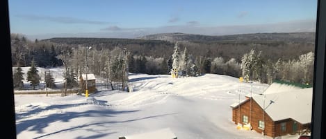 View of the ski slope from our unit.