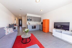 Fewo T7 50 qm, 1 Schlafzimmer mit Balkon, max. 3 Personen-Wohnbereich