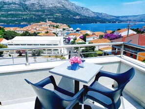 Blick vom Balkon