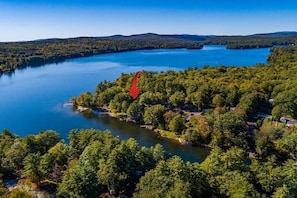 Located on Lake Waukewan in a great area