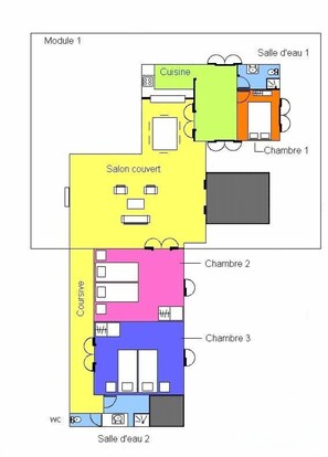 Plan of the villa Mabouya