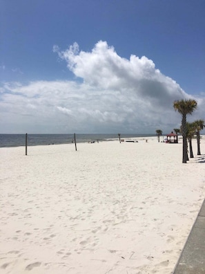 Beach in west Gulfport...miles of boardwalk and free parking 