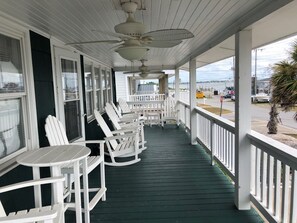 Sound views from upstairs porch