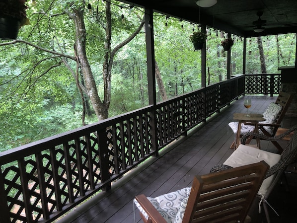 Beautiful view of canopy from deck