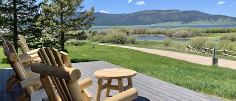 Henry's Lake Haven with spectacular views of Henry's Lake and the mountains.