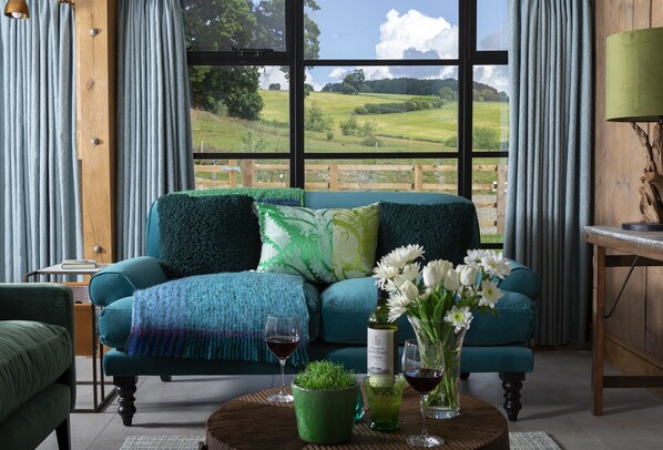 Stylish furnishings decorate The Timber Barn