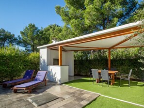 Plant, Sky, Building, Tree, Shade, Outdoor Furniture, Grass, House, Cottage, Leisure