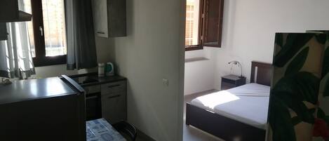 cucina e zona letto