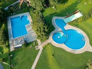 Eigentum, Schwimmbad, Vogelperspektive, Estate, Freizeit, Urban Design, Gras, Baum, Grundeigentum, Grundstueck