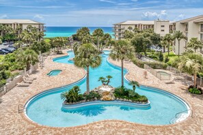 Gulf Views from the Balcony Overlooking the Lagoon Pool