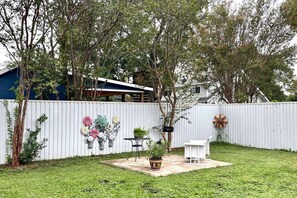 Another outdoor sitting area