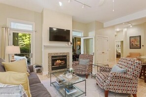 Family Room with Flat Screen TV