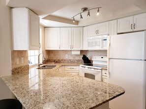 Renovated kitchen with all that you need to enjoy a meal at "home"