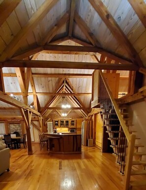 View from front door into kitchen