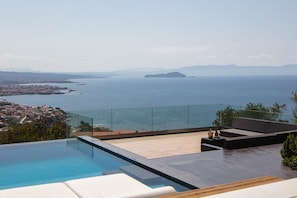 The pool can be heated for the entire stay with an additional daily cost and it requires one week advance notice